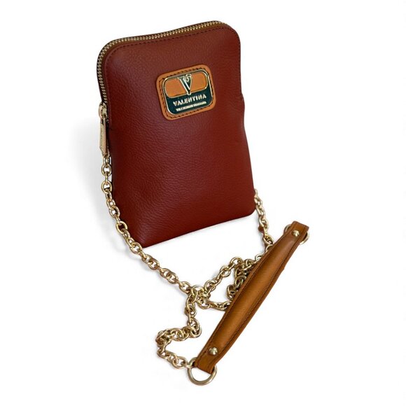 Valentina Purple Genuine Italian Pebbled Leather crossbody/bag/phone/purse - Picture 2 of 10